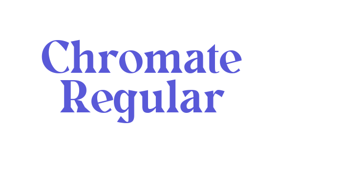 Chromate Regular Font Download