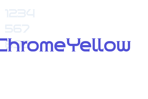 ChromeYellow Font Download