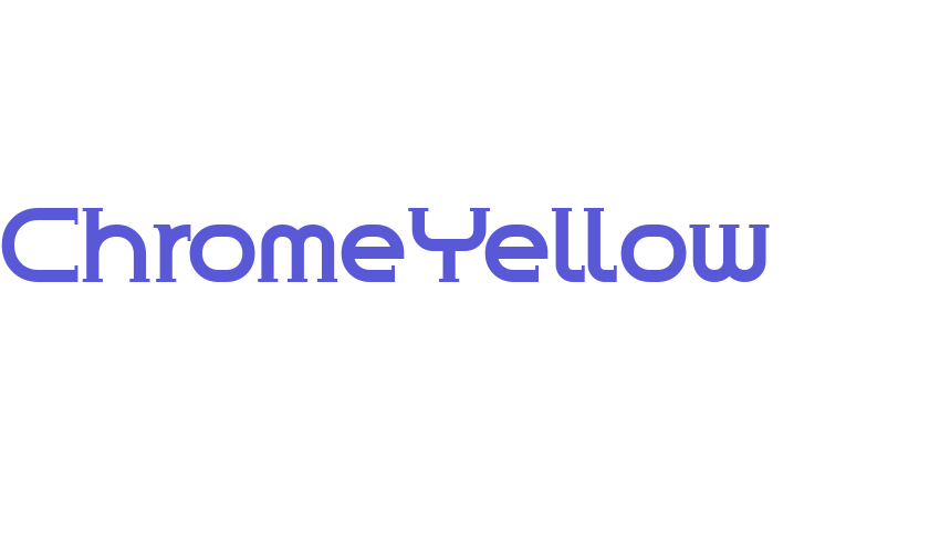 ChromeYellow Font Download