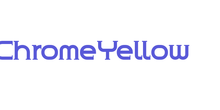 ChromeYellow Font Download