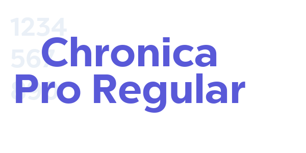 Chronica Pro Regular font free