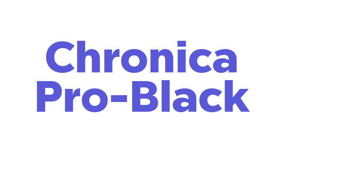 Chronica Pro-Black Font Download