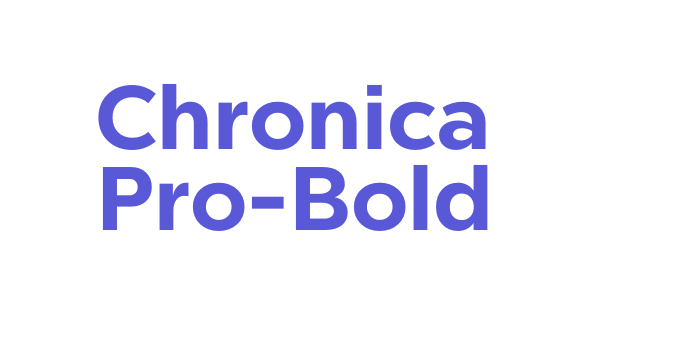 Chronica Pro-Bold Font Download