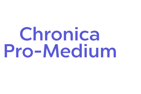 Chronica Pro-Medium Font