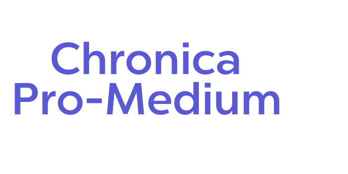 Chronica Pro-Medium Font Download