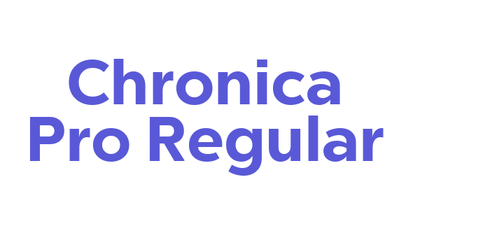 Chronica Pro Regular Font Download