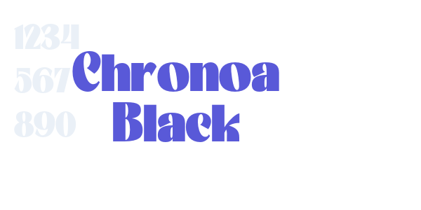 Chronoa Black font