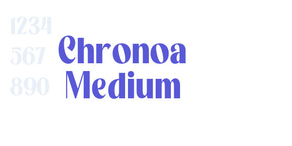 Chronoa Medium font free