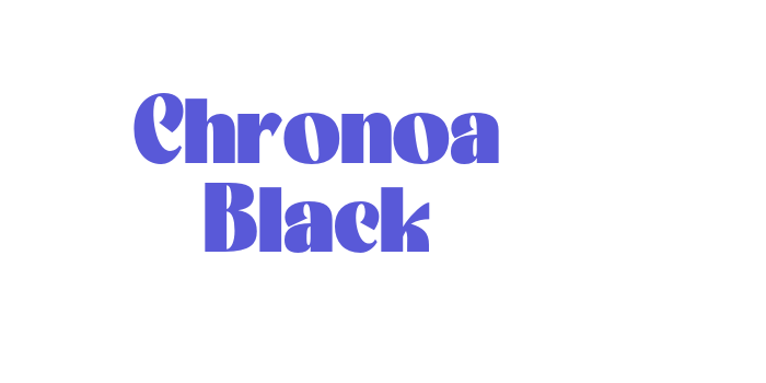 Chronoa Black Font Download