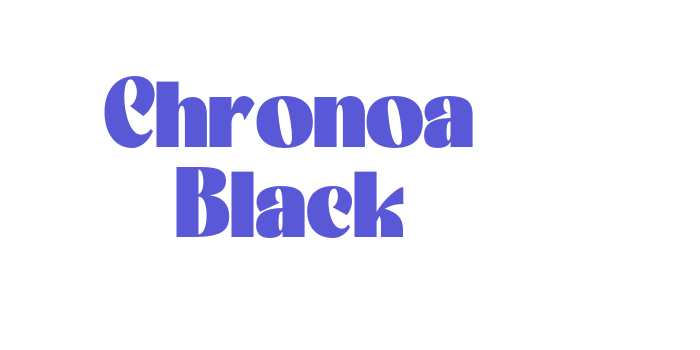 Chronoa Black Font