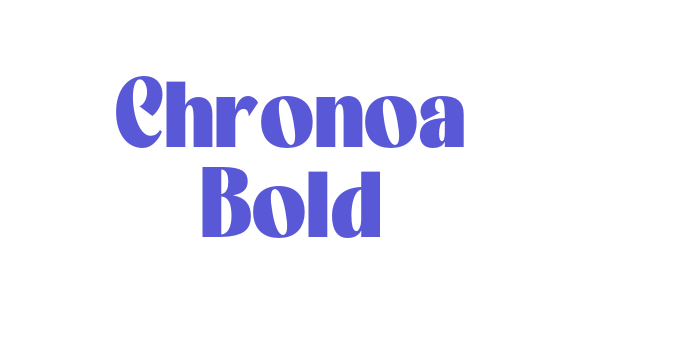 Chronoa Bold Font