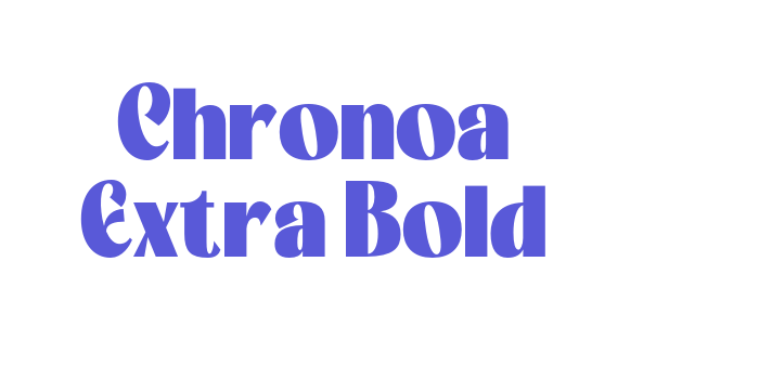 Chronoa Extra Bold Font