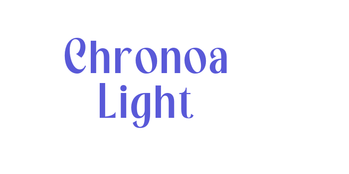 Chronoa Light Font