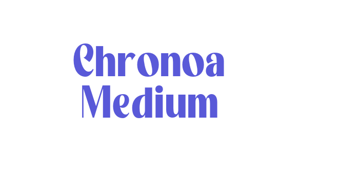 Download Chronoa Medium Font