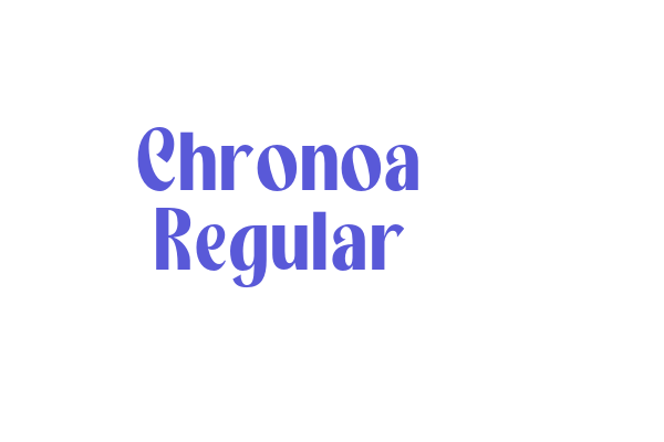 Chronoa Regular Font