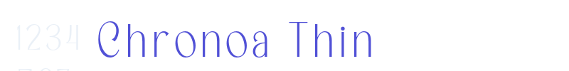 Chronoa Thin-font