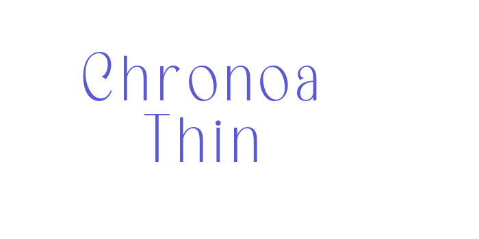 Chronoa Thin Font