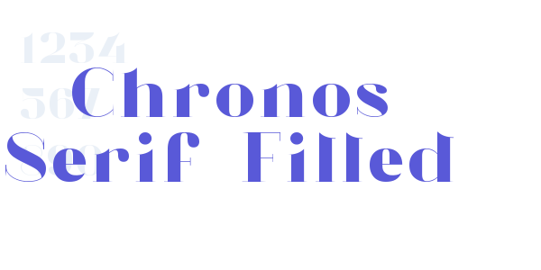 Chronos Serif-Filled font free