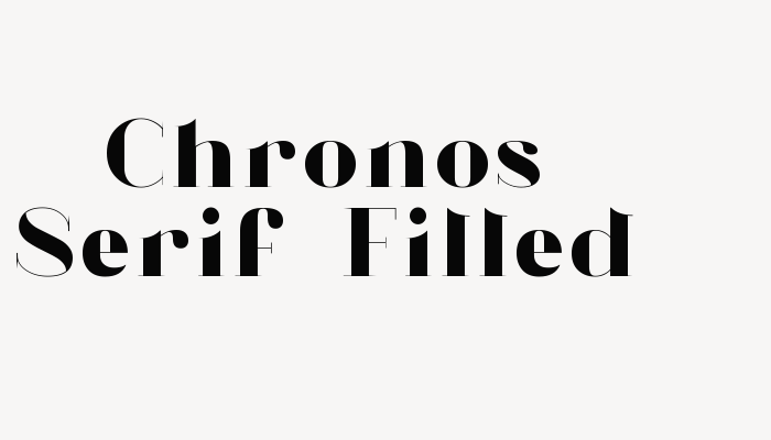 Chronos Serif-Filled font download