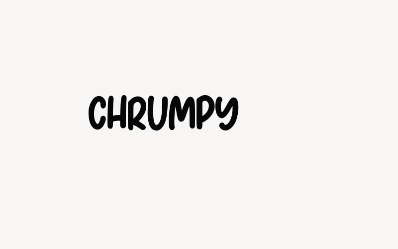 Chrumpy Font