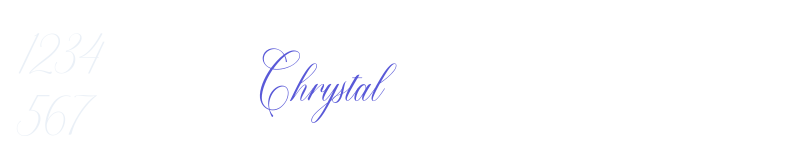Chrystal-related font