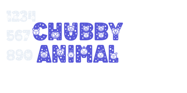 Chubby Animal font free