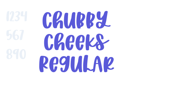 Chubby Cheeks Regular font