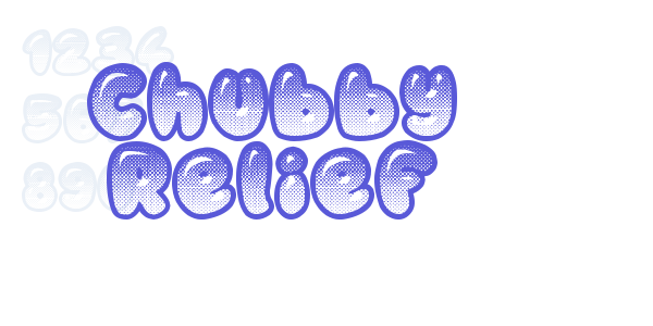 Chubby Relief font free