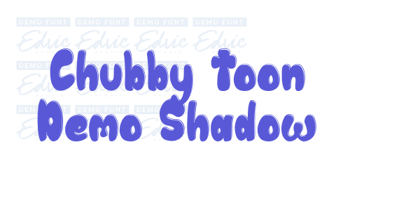 Chubby Toon Demo Shadow font free