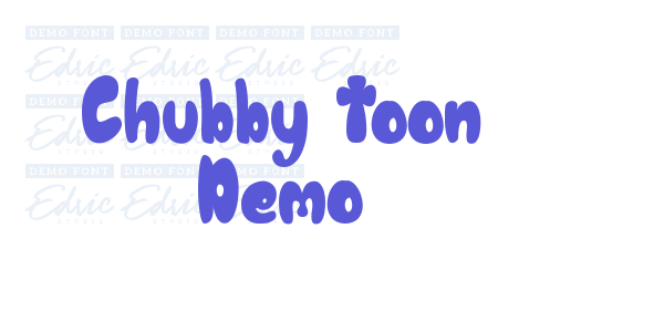 Chubby Toon Demo font free