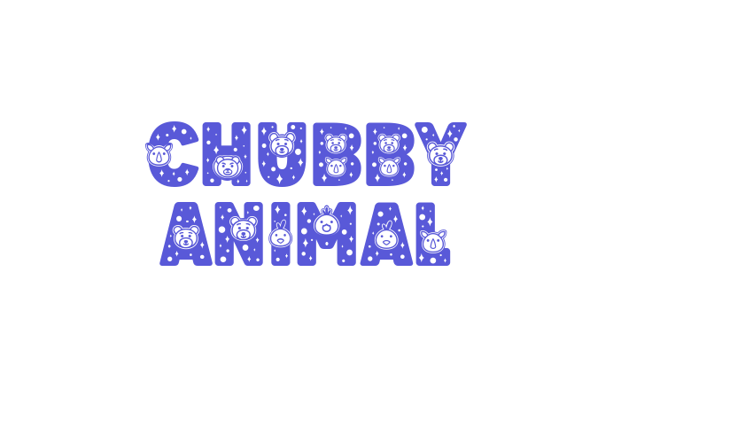 Chubby Animal Font