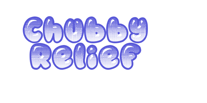 Chubby Relief Font