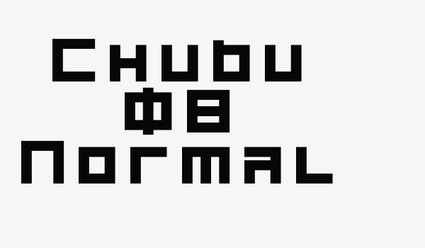 Chubu 08 Normal Font