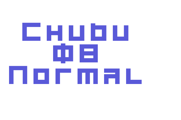 Chubu 08 Normal Font