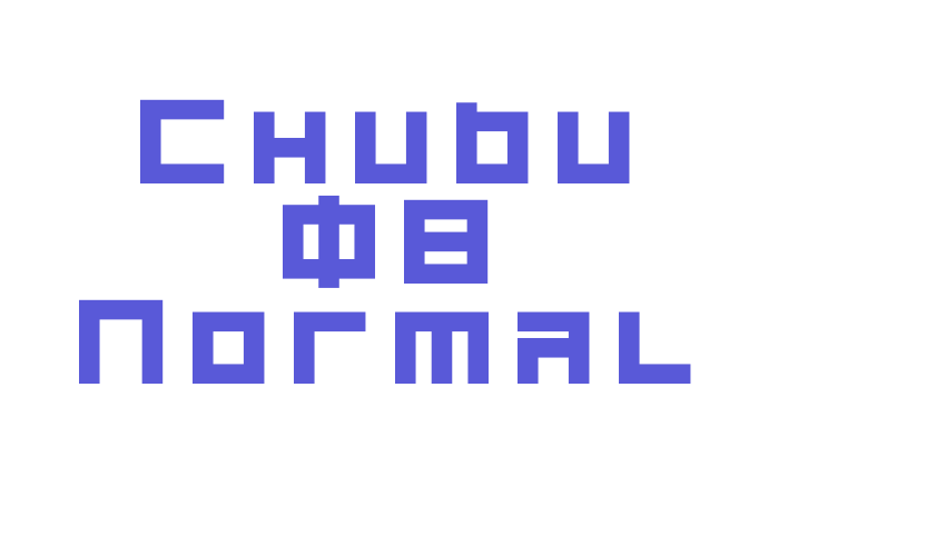 Chubu 08 Normal Font Download