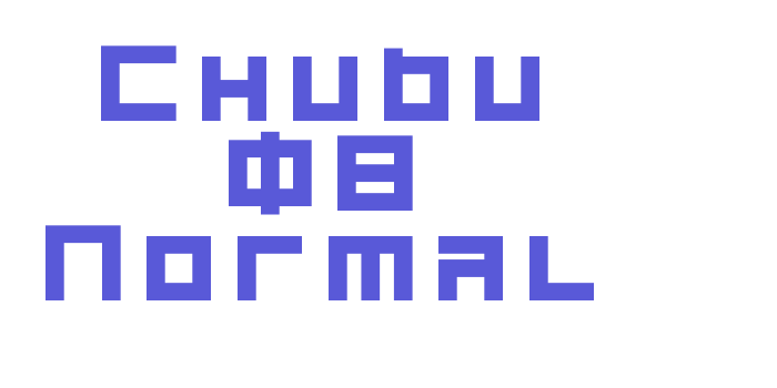 Chubu 08 Normal Font Download