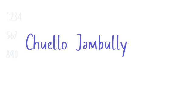 Chuello Jambully font