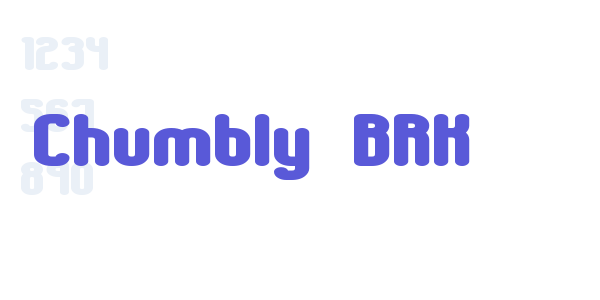 Chumbly BRK font free