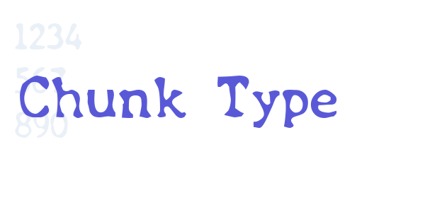 Chunk Type font free