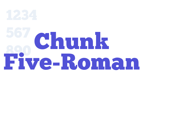 Chunk Five-Roman Font Download