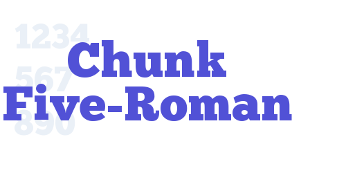 Chunk Five-Roman-font-download