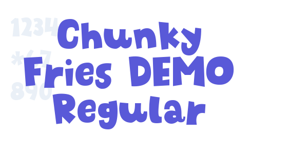 Chunky Fries DEMO Regular font free