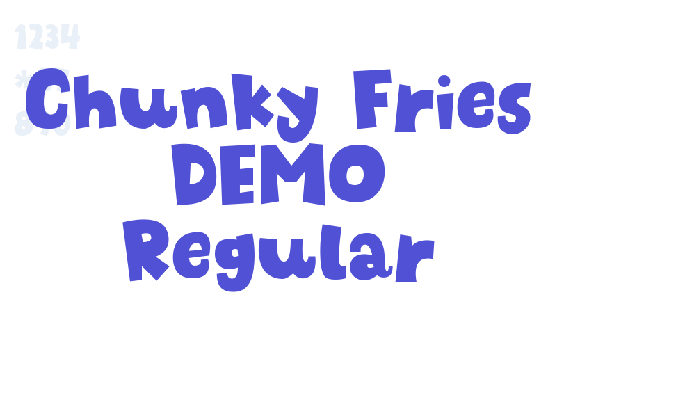 Chunky Fries DEMO Regular-font-download