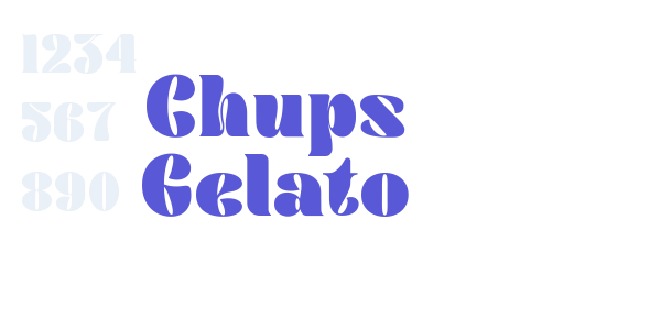 Chups Gelato font free