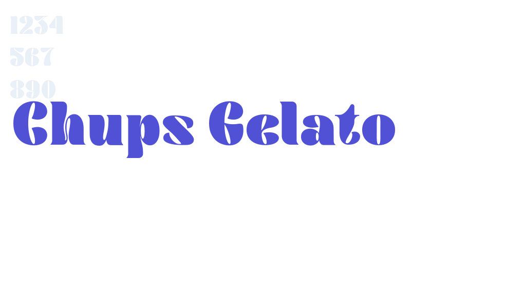 Chups Gelato-font-download