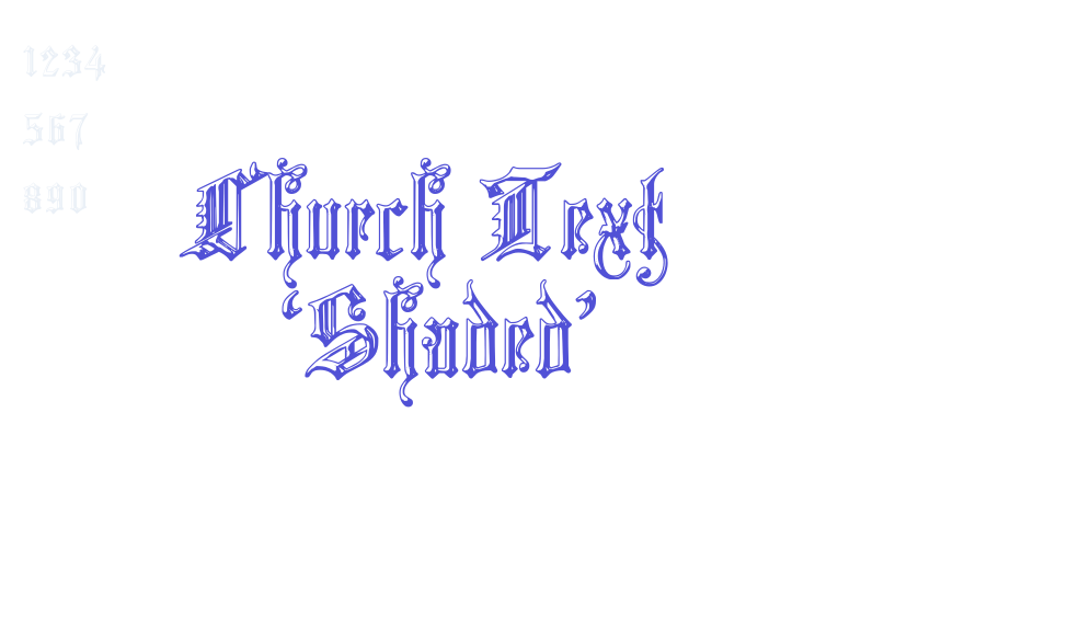 Church Text ‘Shaded’-font-download