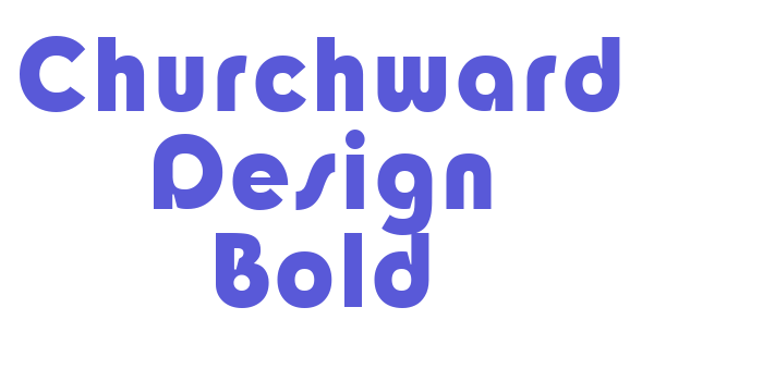 Churchward Design Bold Font