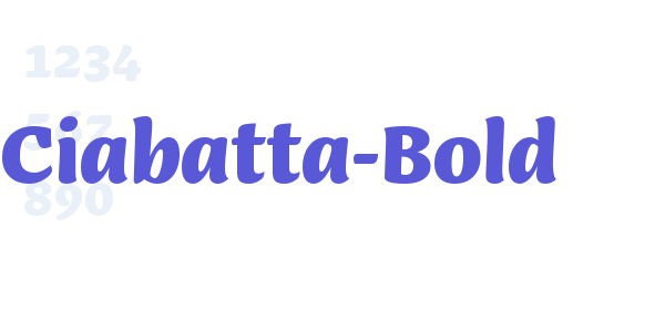 Ciabatta-Bold font free