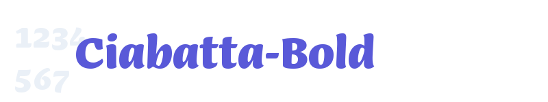 Ciabatta-Bold-related font