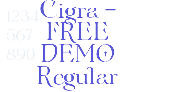 Cigra – FREE DEMO Regular font